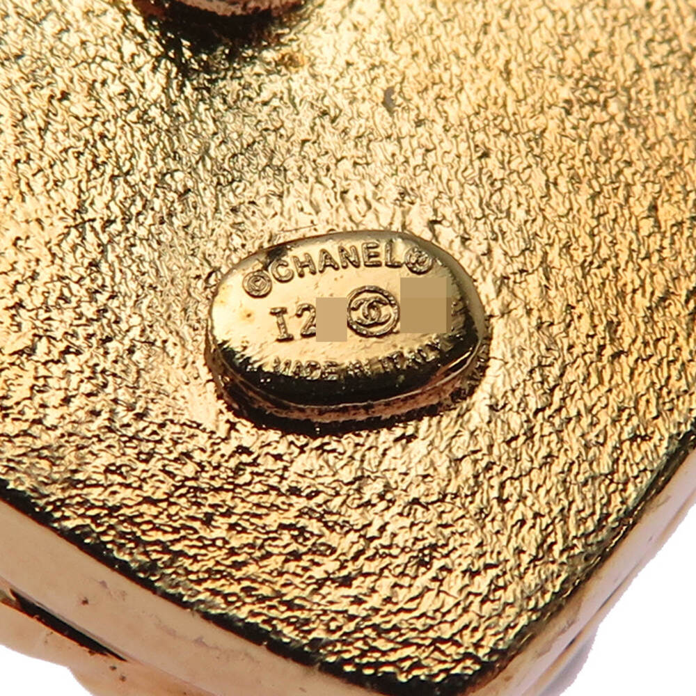CHANEL Gold Logo Earrings - Picture 6 of 7